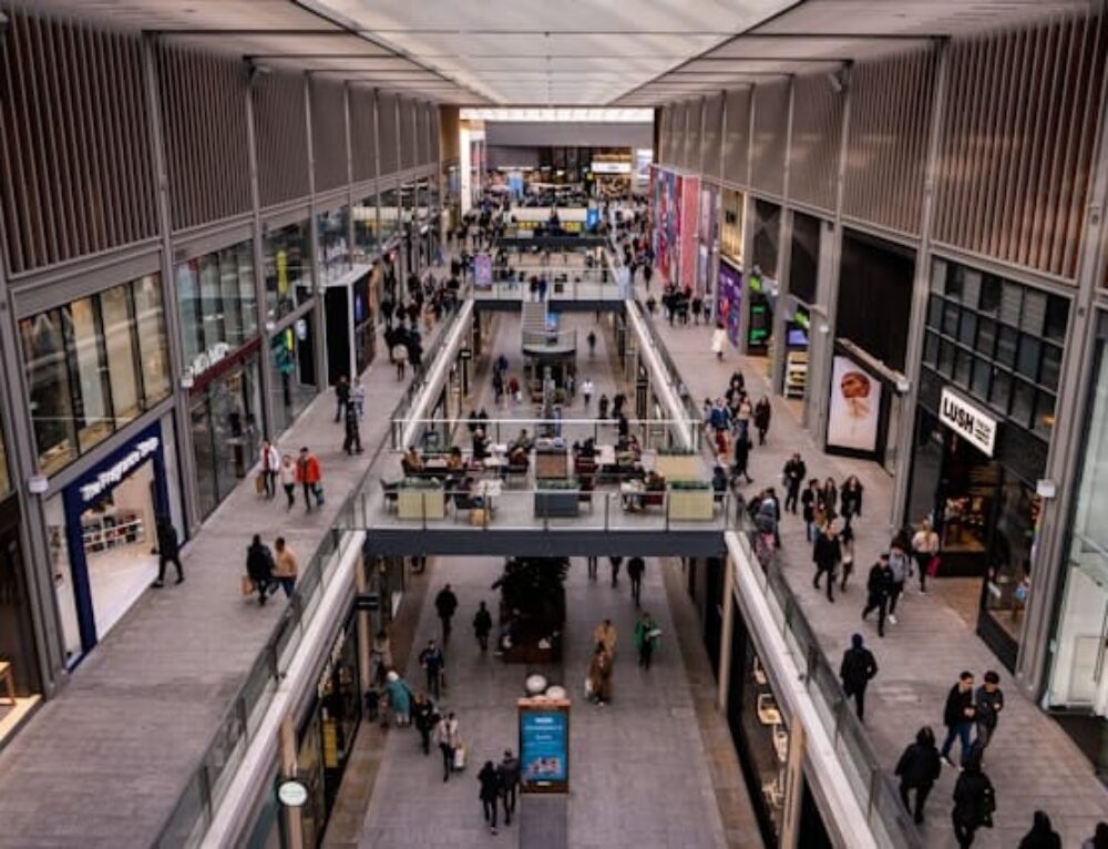 Противопожарные шторы для торговых центров